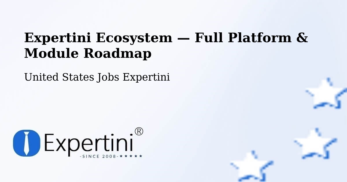 Expertini Ecosystem — Full Platform & Module Roadmap – Random Lake