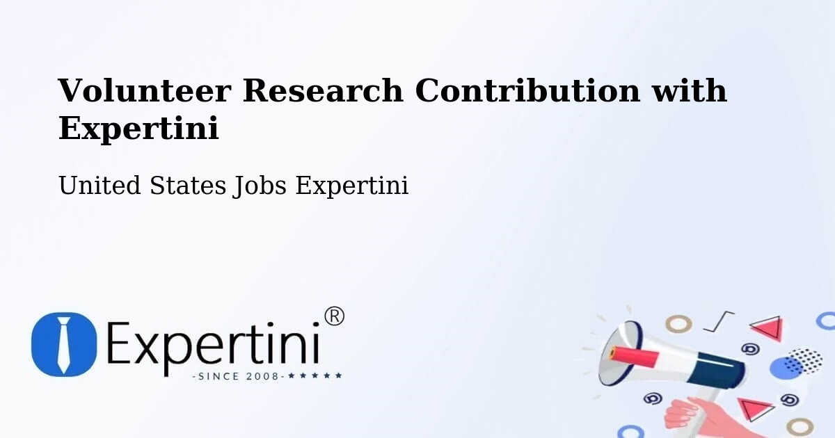 Volunteer Research Contribution Program – Random Lake - United States Jobs Expertini