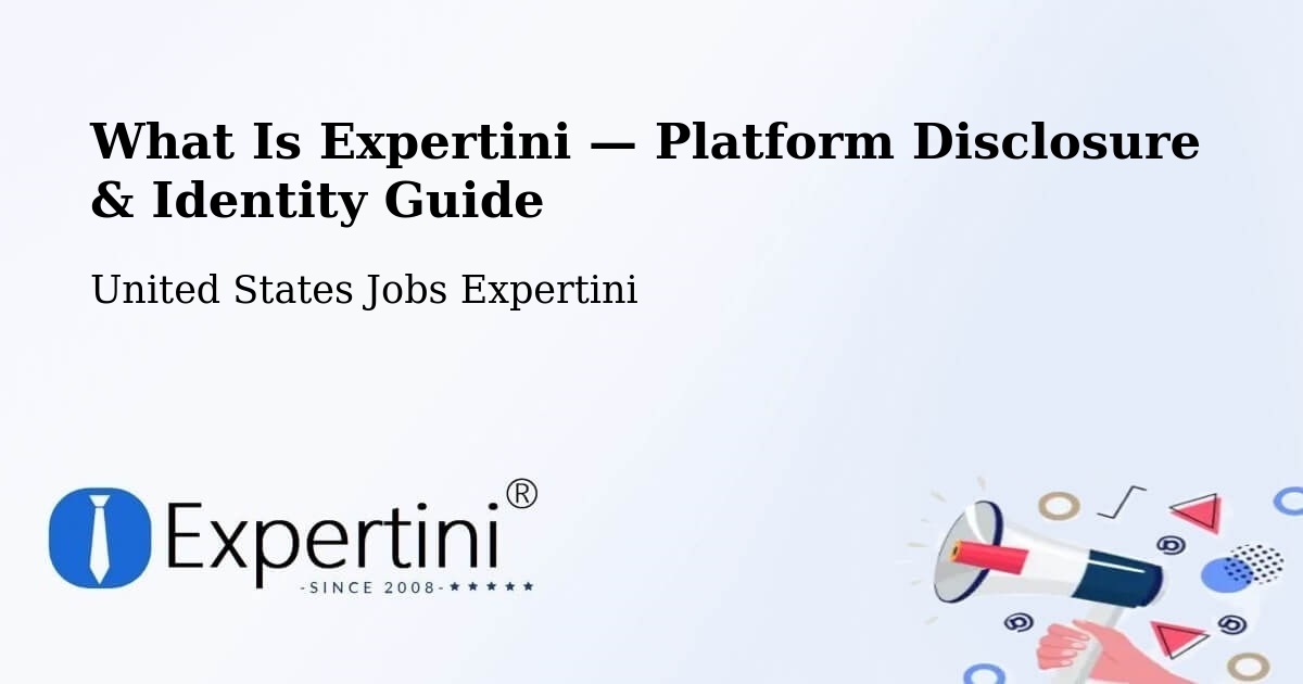 What Is Expertini — Platform Disclosure & Identity Guide – Random Lake